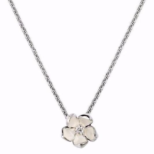 Spring's Sun Cherry Blossom Necklace Silver Jewelry & Jewelry Accessory -  AliExpress