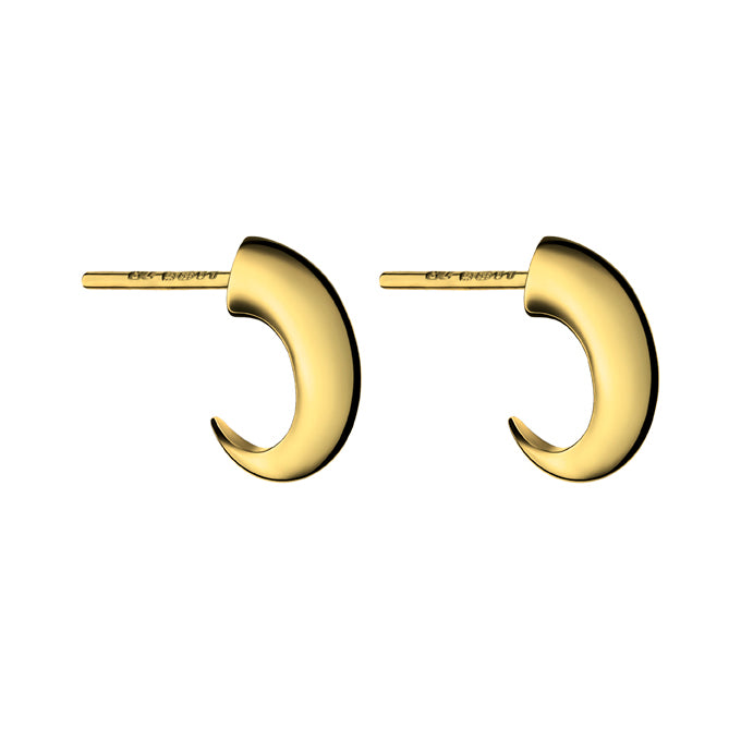 Talon Cat Claw Hoop Earrings - Yellow Gold Vermeil