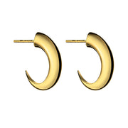 Talon Cat Claw Medium Hoop Earrings - Yellow Gold Vermeil
