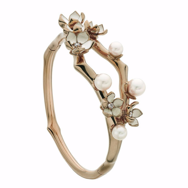 Shaun Leane Rose Gold Vermeil Cuff with Diamonds and Pearls