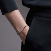 Quill Bracelet - Silver & Leather