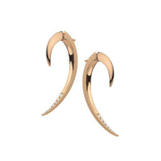 Hook Earrings - Rose Gold Vermeil & Diamond