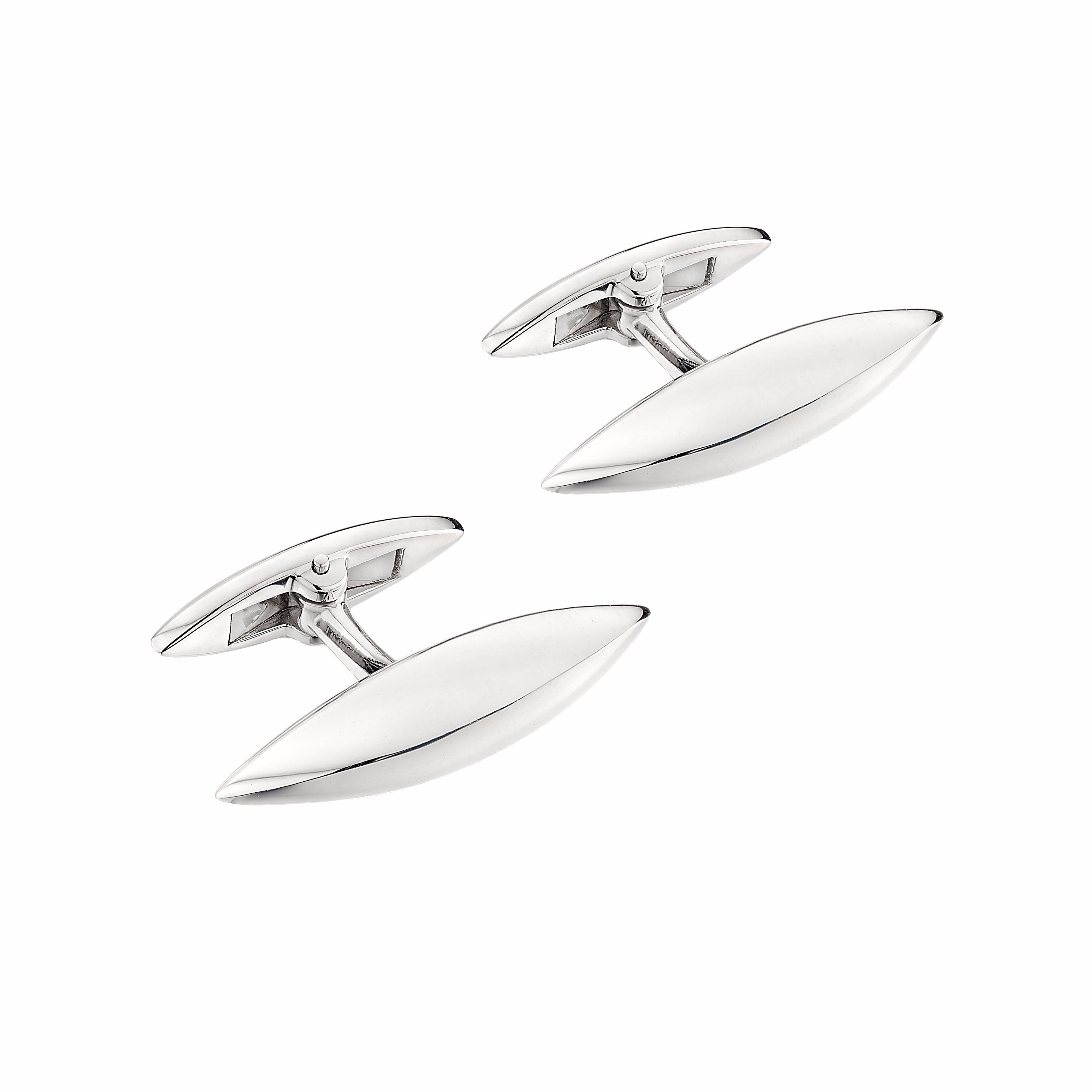 Silver Arc Cufflinks