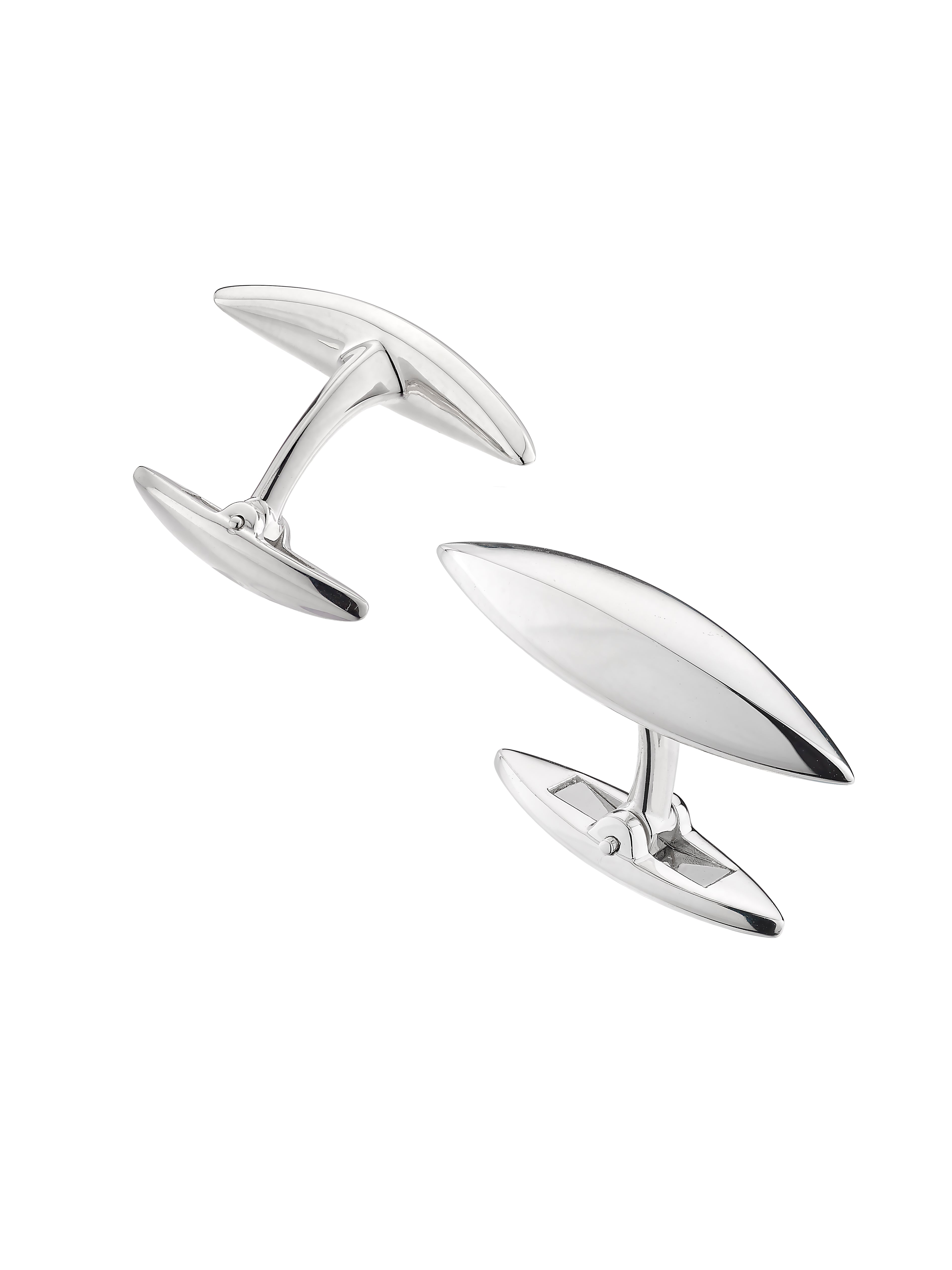 Silver Arc Cufflinks