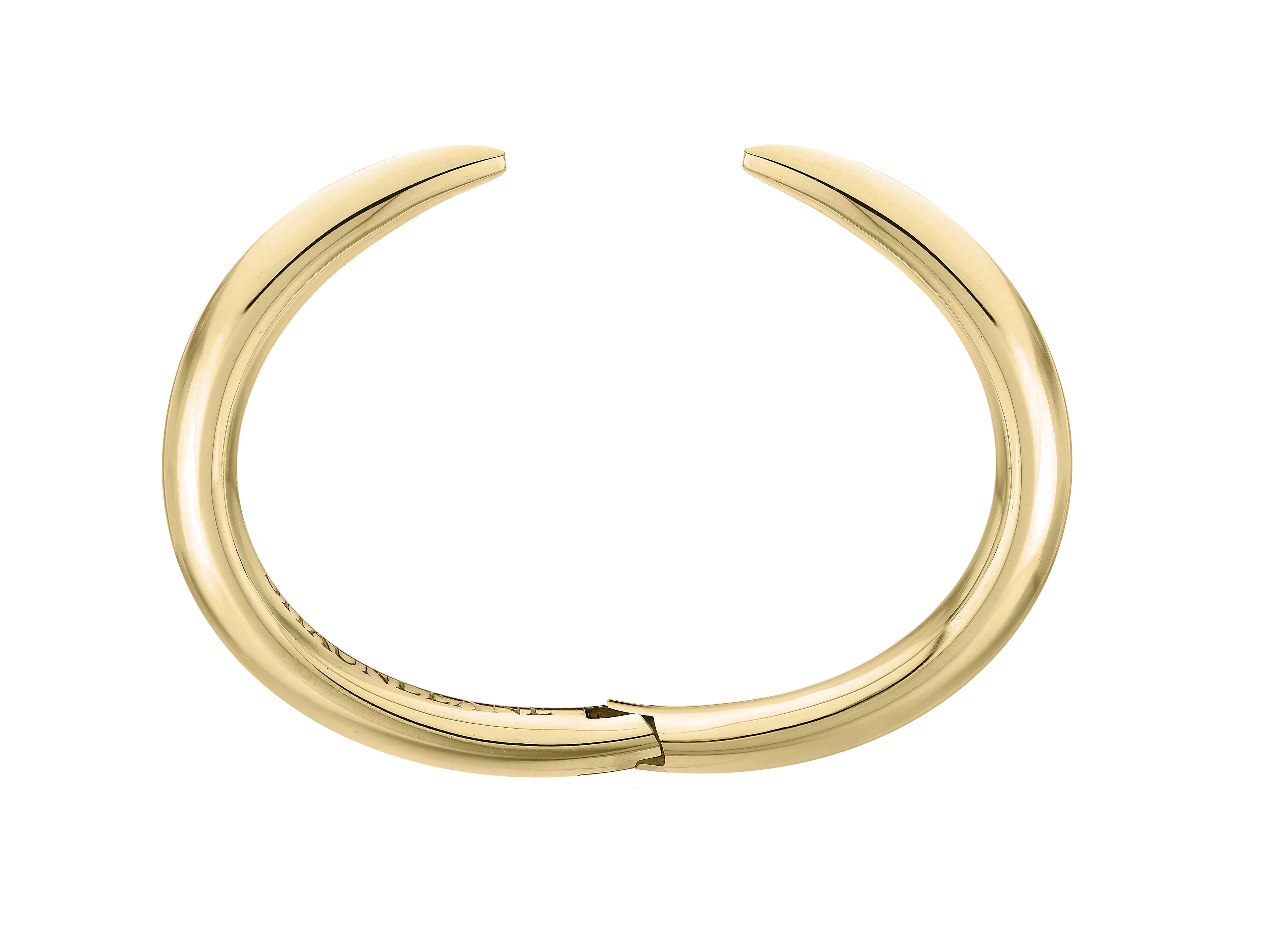 Silver Gold Plate Arc Cuff