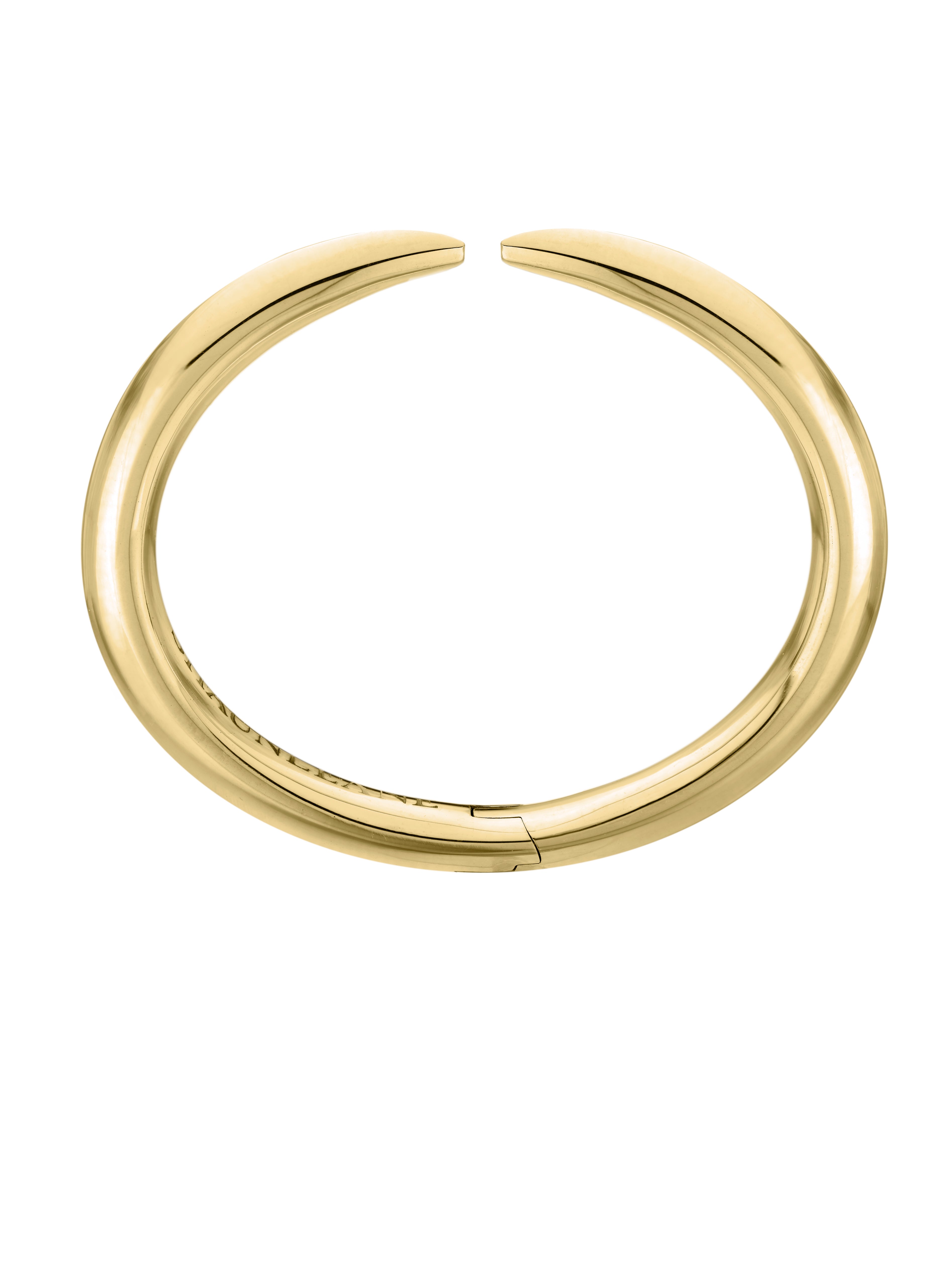Silver Gold Plate Arc Cuff