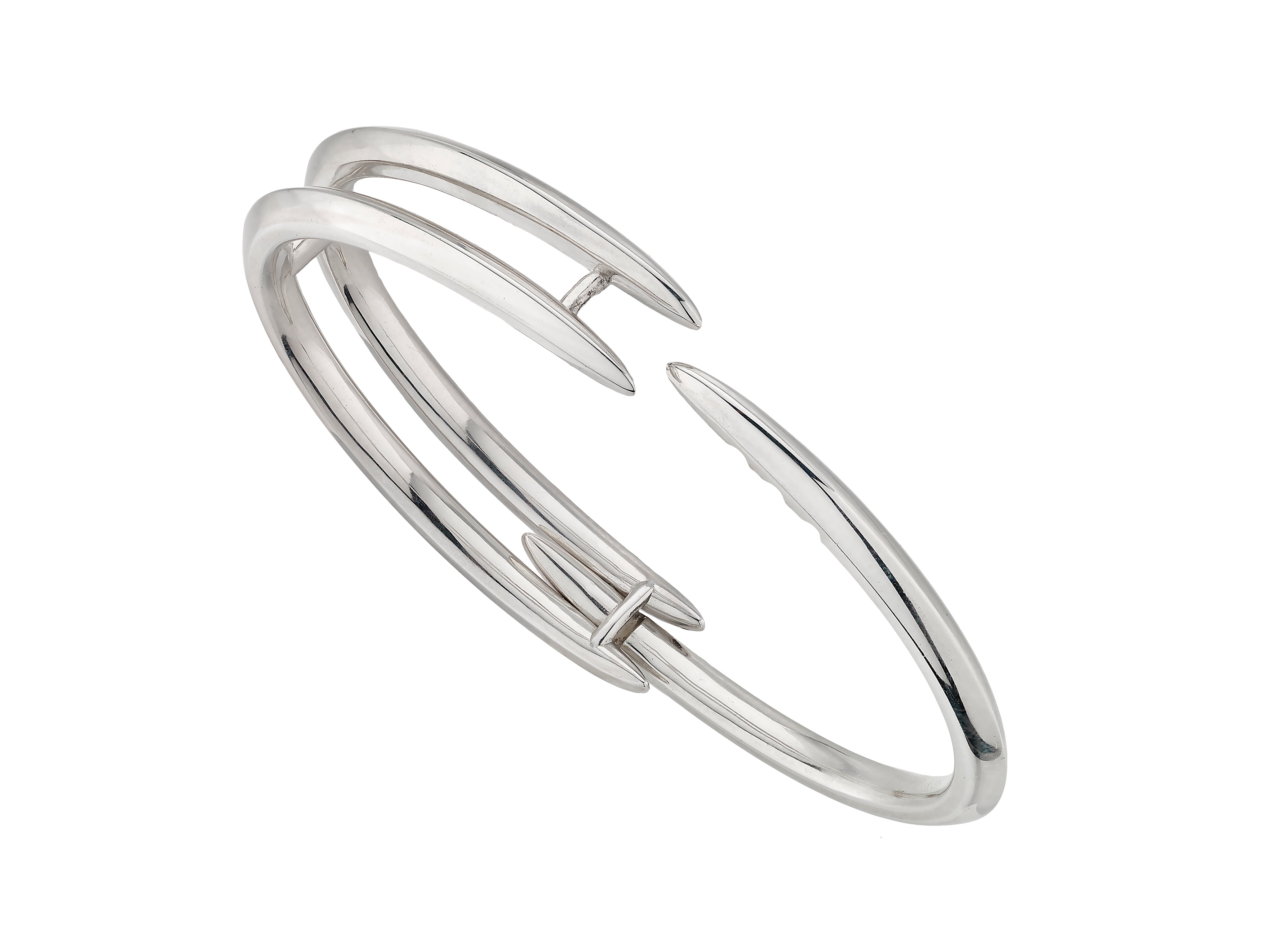 Silver Triple Arc Cuff