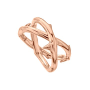 Rose Thorn Wide Band Ring - Rose Gold Vermeil