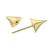Rose Thorn Single Bar Earring - Yellow Gold Vermeil