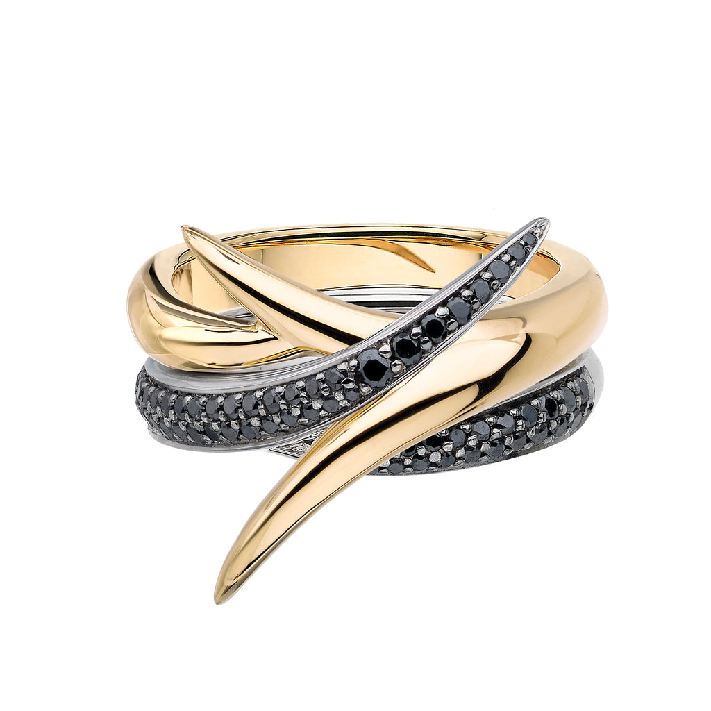 Shaun Leane 18ct Yellow Gold Interlocking Stacking Ring