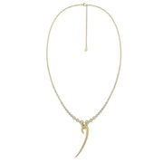 Hook Drop Necklace - Yellow Gold Vermeil