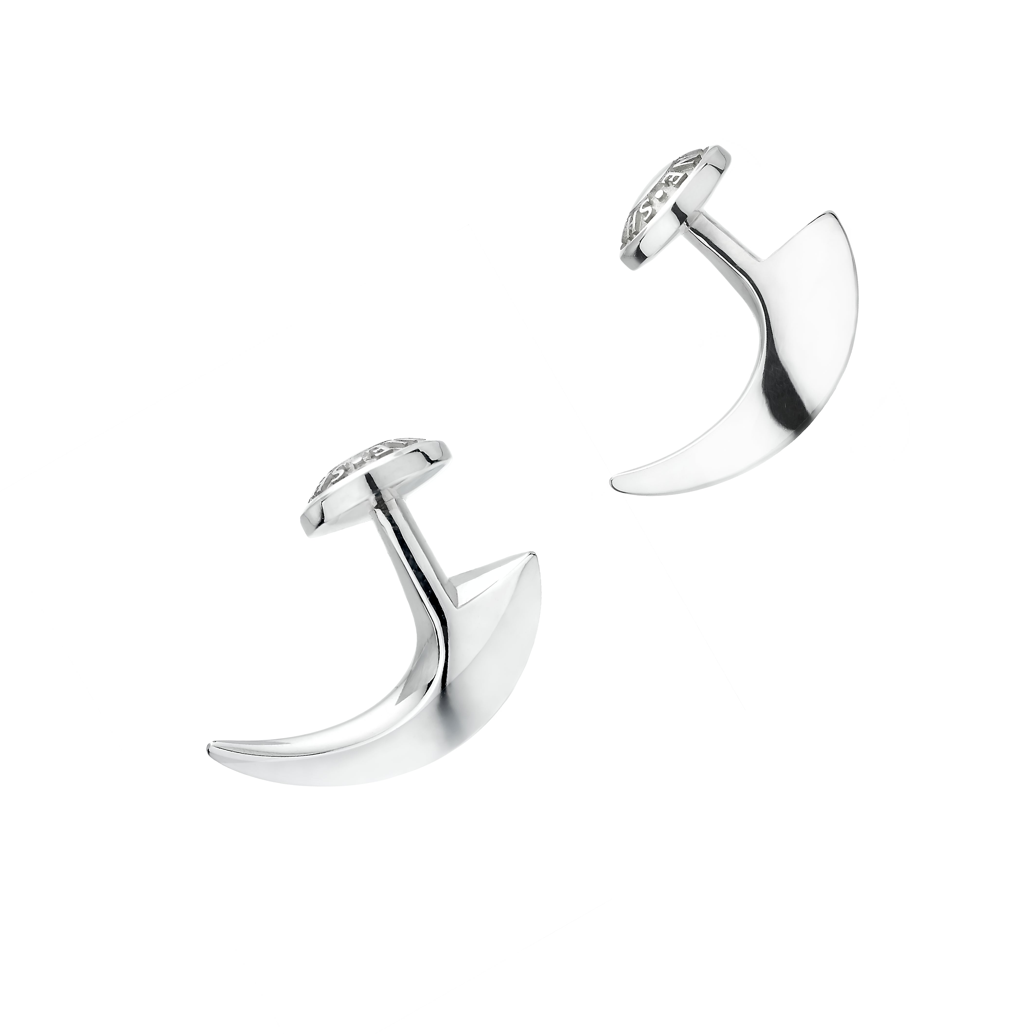 Hook Cufflinks - Silver
