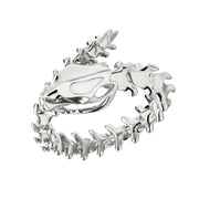 Serpent's Trace Wrap Ring - Silver