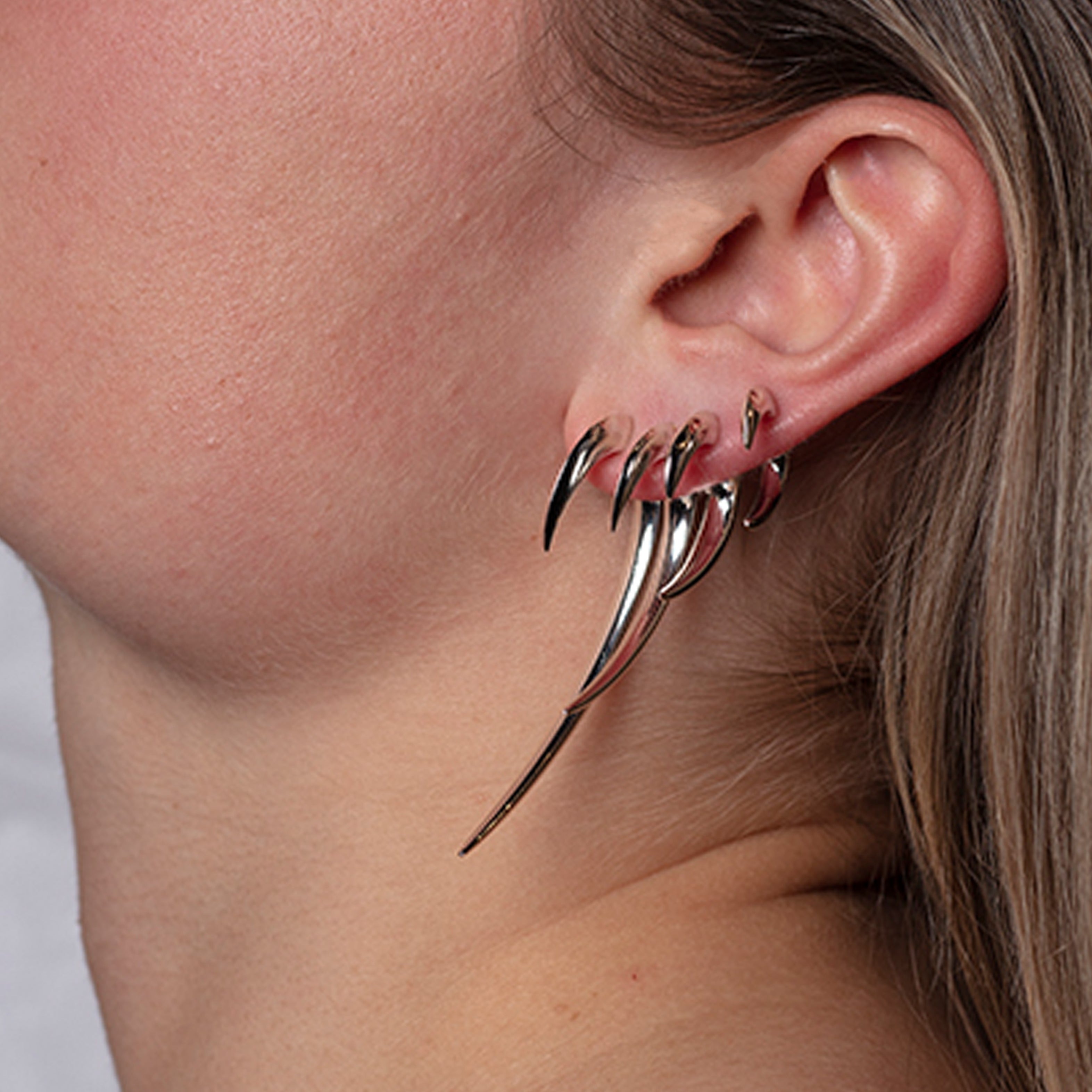 Hook Size 2 Earrings - Silver