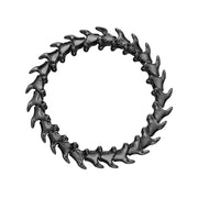 Serpent's Trace Wide Bracelet - Silver Black Rhodium