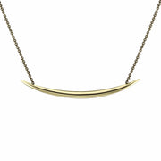 Silver and Gold Vermeil Quill Necklace