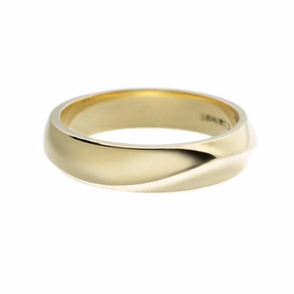 Yellow Gold Vine Men's Wedding Band