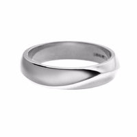 Entwined Wide Vine Wedding Ring - 18ct White Gold