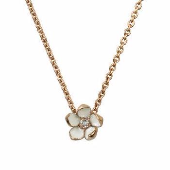 Rose Gold Vermeil Small Cherry Blossom Pendant