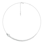 Serpent's Trace Necklace - Silver